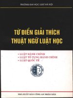 Từ điển giải thích thuật ngữ luật học  
