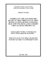 Nghiên cứu chế tạo tinh thể quang tử một chiều có cấu trúc buồng vi cộng hưởng làm bằng silic xốp ứng dụng làm cảm biến cho các dung môi hữu cơ