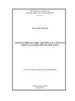       ĐÁNH GIÁ HIỆU QUẢ ĐIỀU TRỊ VIÊM GAN, VÀNG DA Ở  CHÓ CỦA CAO ĐẶC DIỆP HẠ CHÂU ĐẮNG      