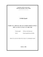 Nghiên cứu, thiết kế, chế tạo cảm biến micrô nanô dựa trên vật liệu từ giảo và từ – điện trở (tt) 