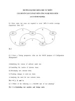 CÂU HỎI ÔN TẬP CUỐI KỲ MÔN CÔNG NGHỆ PHẦN  MỀM