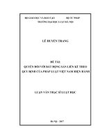 Quyền đối với bất động sản liền kề theo quy định của pháp luật việt nam hiện hành  