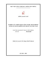 Nghiên cứu triển khai công nghệ ADSB trong giám sát hàng không dân dụng tại Việt Nam (tt)