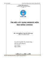 Tìm hiểu xây dựng website môn học bằng canvas 