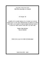 Nghiên cứu sự biến động của vi sinh vật có ích trong đất và sâu hại chính dưới tác động của bón phân hữu cơ vi sinh và một số biện pháp kỹ thuật canh tác trên giống chè LDP1 tại phú thọ tt 