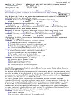 Đề thi KSCL môn Tiếng Anh lớp 10, năm 2019