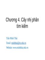 SLIDE BÀI GIẢNG CHƯƠNG 4 CÂY NHỊ PHÂN