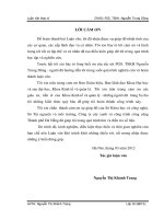  “Phân tích chi phí  lợi ích của Dự án duy trì và  phát triển không gian xanh ở thành phố Đà Nẵng”.  