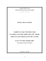 Nghiên cứu đặc tính phát thải của động cơ lưỡng nhiên liệu cồn   diesel theo các chu trình lái FTP, HW và NEDC 
