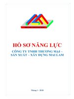 HỒ SƠ NĂNG LỰC CÔNG TY CP PHẦN MỀM SKYNET SKYNET SOFTWARE JOINT STOCK COMPANY