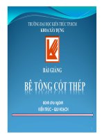 BÀI GIẢNG bê TÔNG cốt THÉP