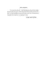 Một số giải pháp huy động vốn đầu tư nhằm phát triển ngành Tài nguyên và Môi trường thành phố Hải Dương giai đoạn 2011 – 2015