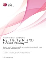 HƯỚNG DẪN SỬ DỤNG Rạp Hát Tại Nhà 3D Sound Blu-ray™