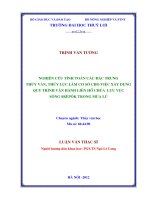 NGHIÊN CỨU TÍNH TOÁN CÁC ĐẶC TRƯNG THỦY VĂN  THỦY LỰC LÀM CƠ SỞ CHO VIỆC XÂY DỰNG QUY TRÌNH VẬN HÀNH LIÊN HỒ CHỨA LƯU VỰC SÔNG SRÊPÔK TRONG MÙA LŨ.