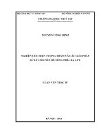   NGHIÊN CỨU HIỆN TƯỢNG THẤM VÀ CÁC GIẢI PHÁP   XỬ LÝ CHO NỀN ĐÊ SÔNG PHÍA HẠ LƯU   