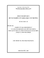 TÊN ĐỀ TÀI: NGHIÊN CỨU ĐẶC ĐIỂM BỆNH LÝ VÀ LÂM SÀNG BỆNH DO LOÀI TIÊN MAO TRÙNG PHÂN LẬP TỪ TRÂU CỦA TỈNH TUYÊN QUANG GÂY RA TRÊN CHUỘT VÀ THỎ THÍ NGHIỆM