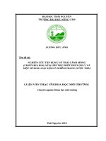 Nghiên cứu tận dụng vỏ trai cánh mỏng(cristaria bialata) hấp thụ phốt phát(PO43 ) và một số kim loại nặng ô nhiễm trong nước thải 