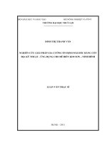 NGHIÊN CỨU GIẢI PHÁP GIA CƯỜNG ỔN ĐỊNH MÁI DỐC BẰNG CỐT  ĐỊA KỸ THUẬT  ỨNG DỤNG CHO ĐÊ BIỂN KIM SƠN – NINH BÌNH   