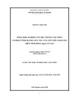 Tổng hợp, nghiên cứu đặc trưng cấu trúc và hoạt tính quang xúc tác của vật liệu nano tio2 biến tính bằng ag2o và cuo 
