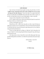 “ Nghiên cứu quy trình tính toán kết cấu trụ pin của đập tràn có cửa van cung   Áp dụng cho thủy điện Xêkaman 1” 