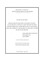 Mối quan hệ giữa nhận thức sự hỗ trợ từ tổ chức, sự trao đổi giữa lãnh đạo và nhân viên đối với ý định nghỉ việc thông qua vai trò trung gian của sự hài lòng công việc 