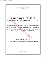 Đánh giá tình hình thực hiện nhóm tiêu chí hạ tầng kinh tế   xã hội trong chương trình xây dựng nông thôn mới ở xã hương phong – huyện a lưới – tỉnh thừa thiên huế 