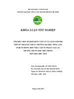   TÌM HIỂU MỘT SỐ KHÓ KHĂN TÂM LÝ CỦA GIÁO SINH BỘ  MÔN SƯ PHẠM KỸ THUẬT TRƯỜNG ĐẠI HỌC NÔNG LÂM  TP.HCM TRONG ĐỢT THỰC TẬP SƯ PHẠM 2 TẠI CÁC  TRƯỜNG TRUNG HỌC PHỔ THÔNG  NIÊN HỌC 2009  2010     