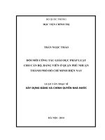đổi mới công tác giáo dục pháp luật cho cán bộ, đảng viên ở quận phú nhuận thành phố hồ chí minh hiện nay 