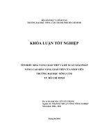         TÌM HIỂU KHẢ NĂNG GIAO TIẾP VÀ ĐỀ XUẤT GIẢI PHÁP  NÂNG CAO KHẢ NĂNG GIAO TIẾP CỦA SINH VIÊN   TRƯỜNG ĐẠI HỌC NÔNG LÂM  TP. HỒ CHÍ MINH         