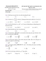 Đề thi thủ THPT chuyên đại học vinh – nghệ an   KSCL đầu năm