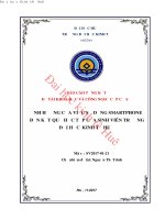 Ảnh hưởng của việc sử dụng smartphone đến kết quả học tập của sinh viên trường đại học kinh tế huế 