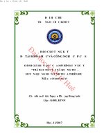 Đánh giá hiệu quả của mô hình sản xuất “trà rau má” tại xã quảng thọ, huyện quảng điền, thừa thiên huế 