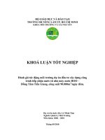 Đánh giá tác động môi trường dự án đầu tư xây dựng công trình tiếp nhận nước từ nhà máy nước BOO – Đồng Tâm Tiền Giang, công suất 90.000m3/ngày đêm
