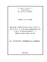 Hoàn thiện công tác quản lý dự án đầu tư xây dựng cơ bản các công trình dân dụng bằng vốn ngân sách nhà nước trên địa bàn tỉnh quảng trị 