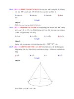 Ôn tập THPT 2019 hình học 12 chương 2 bài 1