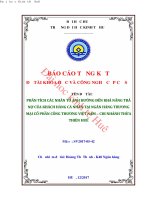 Phân tích các nhân tố ảnh hưởng đến khả năng trả nợ của KHCN tại ngân hàng thương mại cổ phần công thương – chi nhánh thừa thiên huế 