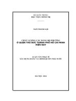 chất lượng các đảng bộ phường ở quận thủ đức, thành phố hồ chí minh hiện nay 