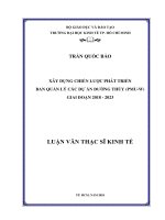 Xây dựng chiến lược phát triển ban quản lý các dự án đường thủy (PMU w) giai đoạn 2018   2023 