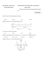 Đề thi thử THPT QG 2019   môn toán   file word có ma trận lời giải chi tiết