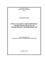 nâng cao chất lượng sinh hoạt chi bộ ở đảng bộ quân sự thành phố hồ chí minh hiện nay 
