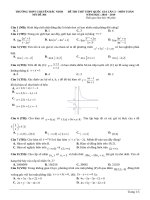 Đề thi thử THPT QG 2019   môn toán   file word có ma trận lời giải chi tiết