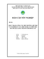 THỰC TRẠNG CÔNG TÁC BỒI THƯỜNG, HỖ TRỢ VÀ TÁI ĐỊNH CƯ CỦA MỘT SỐ DỰ ÁN TRÊN ĐỊA BÀN HUYỆN LONG THÀNH TỈNH ĐỒNG NAI