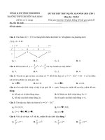 Đề thi thử THPT QG 2019   môn toán   file word có ma trận lời giải chi tiết