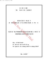 Xây dựng website bán sách trực tuyến cho nhà sách phú xuân 