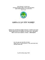KHẢO SÁT, ĐÁNH GIÁ HIỆN TRẠNG VÀ ĐỀ XUẤT GIẢI PHÁP KIỂM SOÁT Ô NHIỄM TẠI NHÀ MÁY CHẾ BIẾN THỦY SẢN XUẤT KHẨU AN HẢI - BÌNH ĐỊNH
