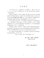 Hiệu quả kinh tế sản xuất lạc theo mô hình tưới tiêu của các nông hộ huyện phù cát, tỉnh bình định 