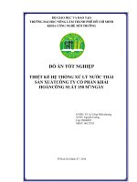 THIẾT KẾ HỆ THỐNG XỬ LÝ NƯỚC THẢI SẢN XUẤTCÔNG TY CỔ PHẦN KHẢI HOÀNCÔNG SUẤT 150 M3/NGÀY