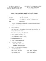 Nghiên cứu cải tạo hệ thống hệ thống xử lý nước thải công ty cổ phần chế biến phụ phẩm An Lạc