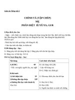 Giáo án Tiếng Việt 2 tuần 12 bài: Chính tả  Tập chép: Mẹ. Phân biệt IÊYÊYA, RDGI, dấu hỏidấu ngã