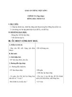 Giáo án Tiếng Việt 2 tuần 13 bài: Chính tả  Tập chép: Bông hoa Niềm Vui. Phân biệt iêyê, rdgi, dấu hỏidấu ngã